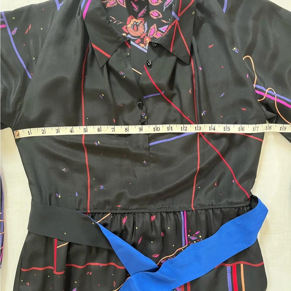 Oleg Cassini vintage short dress long sleeve + belt size 6 excellent condition - Picture 11 of 16